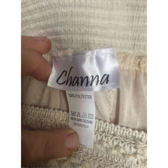 Channa Champagne Lace Fully Lined Pleated Midi/Maxi Skirt NWOT - Picture 16 of 16